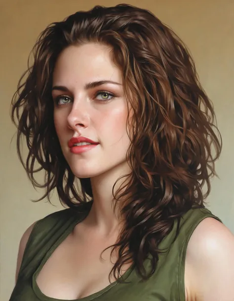 Digital art of (ohwx woman) <lora:kristen_lora_sdxl_v1-000008:1> , photorealistic, curly hair, highly detailed, artstation, smooth, sharp focus, art by michael whelan, artgerm, Darek Zabrock