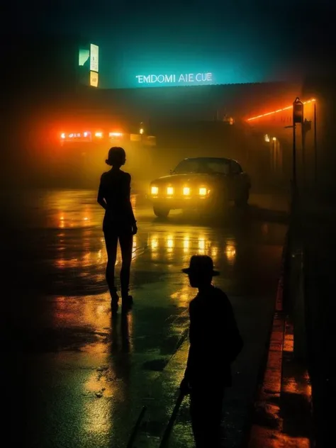the dark side of the city, by roger deakins, movie still from bladerunner, movie still from blade runner, still from the mov