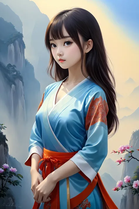 oil painting, vivid colors, beautiful light,
masterpiece, best quality, 1girl,  <lora:kwFemale_Beta40-SDXL_v1:1>, chinese
