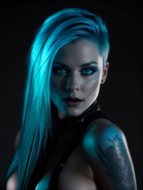 Professional photography of a woman, erotic photoshoot, rimlight reflection in the eyes, ultra detailed eyes, rembrand light, black background, HD, artificial lights , detailed skin, <lora:epiCRealismHelper:0.8> <lora:LowRA:0.8> dark theme <lora:RavenV1:0.8> RavenV1