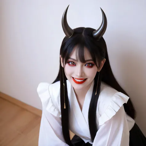 1girl,<lora:jukujo:1>,evil smile,(masterpiece:1.1),absurdres,((best quality)),(((very aesthetic))),sharp_eyes,