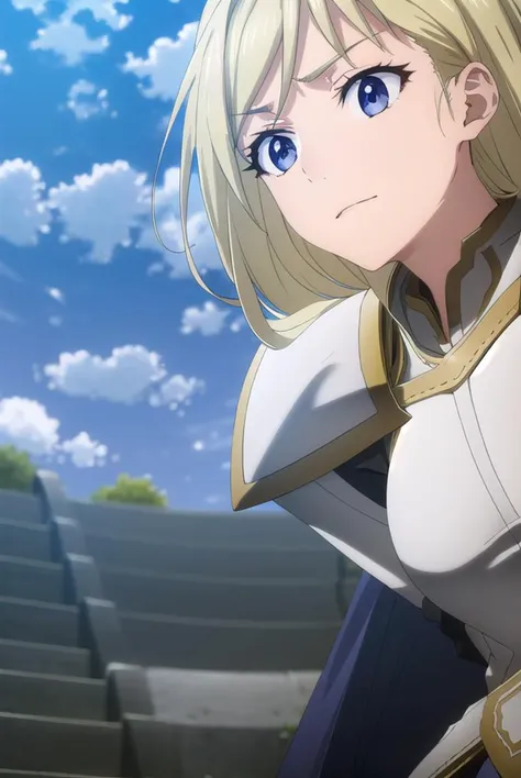 femaleknight, <lyco:femaleknight-lyco-nochekaiser:1>, 
female knight, long hair, blue eyes, blonde hair,
BREAK weapon, sword, cape, armor, shoulder armor, gauntlets, pauldrons, breastplate, knight,
BREAK outdoors, forest, grass, nature, sky, cloud, sun,
BREAK looking at viewer,
BREAK <lyco:GoodHands-beta2:1>, (masterpiece:1.2), best quality, high resolution, unity 8k wallpaper, (illustration:0.8), (beautiful detailed eyes:1.6), extremely detailed face, perfect lighting, extremely detailed CG, (perfect hands, perfect anatomy),