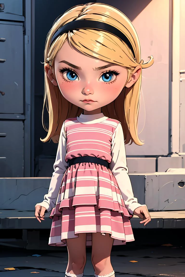 (masterpiece, best quality), 1girl, <lora:Penny_Peterson_Leaf5:0.8> 1girl, solo, penny peterson, blonde hair, hairband, blue eyes, pink dress, white shirt, long sleeves, layered dress, striped dress, white socks, mary janes,