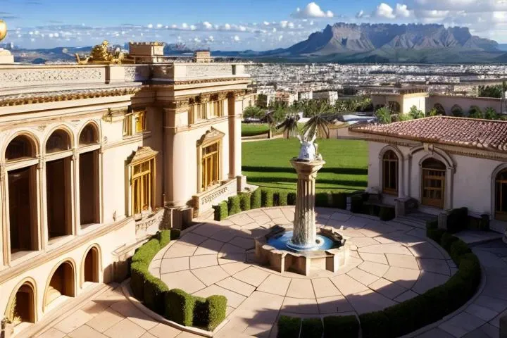 ((((masterpiece)))),((((perfect lines)))),(high quality), ((((luxury house)))),((((light)))), ((((vast courtyard)))),(((dvarchmodern))),(((dvarchvictorian))),(((Extravagan))),(((Gold))),(((underwater lights))),(((Palace))),best quality,(((gold street light))),((((Mansion)))),(((Bright))),(((pillar))),((((Building as a whole)))),(((fountain))),((((Mansion)))),,(((modern style))),mountain, (((palm tree))),(((statue))), (((palm tree))),(((fountain))),(((stone road))),(((rare buildings))),(((farm))),(((flowers))),(((Panorama))),plant,(((aerial shot))),((((villa)))),(((outskirts))),((((patio)))),((((garden)))),(((palm tree))),(((splendid,)))(( marble)),(((Telephoto))),scenery,((no humans)), reflection,gold street light,outdoors, house,building, (((grassland))), nature, bench,((road)), beach,((lamppost)), reflective water, (((drone photography))), no humans, scenery, building, outdoors, chair, reflection, table,((((light)))),