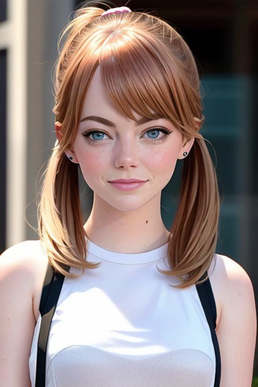 <lora:stone_lora_sdxl_v1-000008:.7> "ohwx, Emma Stone", twin tails