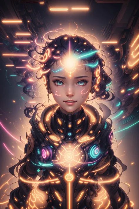 masterpiece, best quality, half body, portrait, night city, 1girl, anime, 3D, Japan, pixar, realistic, 20 yo girl, big breast smiling, cute face, harajuku fashion style, rain coat, beautiful, colourful, neon lights, cyberpunk, smooth skin, illustration, artstation, painting by stanley artgerm lau, sideways glance, foreshortening, extremely detailed 8K, smooth, high resolution, ultra quality, highly detail eyes, highly detail mouth, highly detailed face, perfect eyes, both eyes are the same, true light, glare, Iridescent, Global illumination, real hair movement, real light, real shadow, real face, hd, 2k, 4k, 8k, 16k, realistic light, realistic shadow, bright Eyes, fluorescent eyes, soft light, dream light (<lora:Neonpunkai-8:1>Neonpunkai, neon theme:1.1)