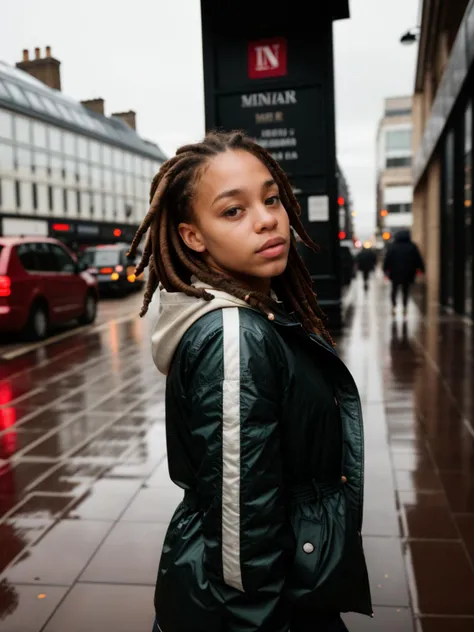 RAW photograph, tv_Kiffany_Washington_MXAI
BREAK
, happy expression, wearing a raincoat, walking through a rainy London street, walking towards the camera,
BREAK, 8k uhd, dslr, soft lighting, high quality, film grain, Fujifilm XT3, (((Ultra-HD-details, Ultra-HD-detailed, Ultra-HD-realistic, Ultra-HD-photo-same-realistic-quality-details)))