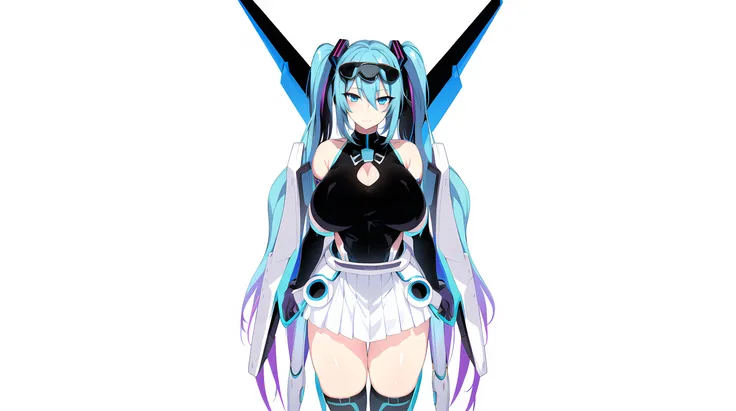 wavy black hair, piercing look with deep red eyes, average stature, Silky hair with a ponytail hairstyle collected with a red bow with two white lines., lying in her bed ,unclothed , has a vagina, has breasts,NSFW, poses perverteds, lustful look, perverted, wearing a top, wearing a mini skirt, you can see her underwear under her skirt, showing my ass to the camera, pink lingerie panties