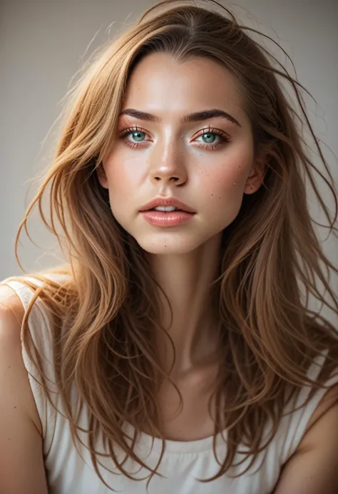 score_9, score_8_up, score_7_up, score_6_up, score_5_up, score_4_up, source_photo, source_real, 1girl, solo, long_hair, looking_at_viewer, brown_hair, blue_eyes, very_long_hair, green_eyes, parted_lips, lips, messy_hair, realistic <lora:saigetoohey_pxl:1> midjourney <lora:midjourney_pxl-000001:1>