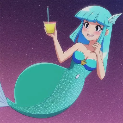 mermaid in the style of gtchestyle