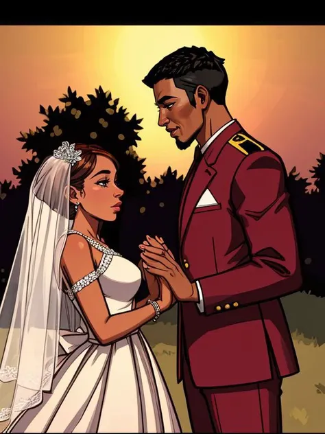 Maria_Valez, a couple renewing their vows after many years of marriage