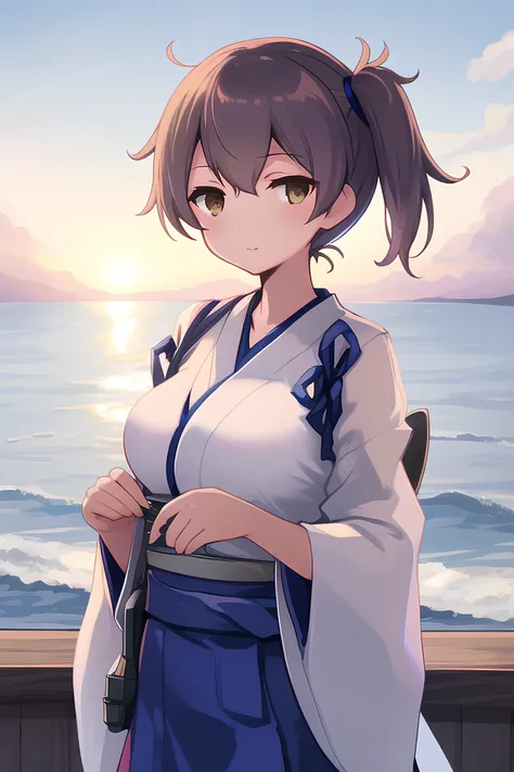 masterpiece, best quality, intricately detailed, highres 4k, sharp,kaga \(kancolle\), beautiful ship girl, kantai