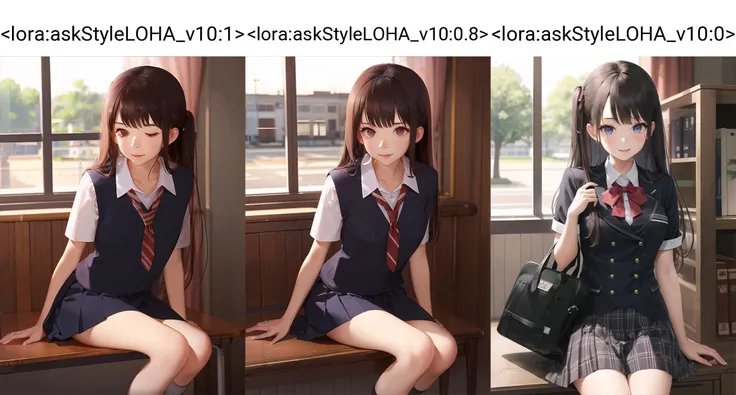 (masterpiece:1.05), (best quality:1.05),1girl,school_uniform
<lora:askStyleLOHA_v10:1>