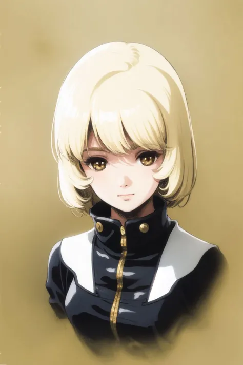 portrait, solo, 1girl, cream hair, neutral, small breasts <lora:Mikimoto_haruhiko_style_v01:1>