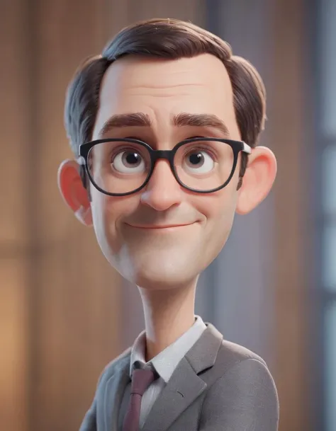 3D character.(Andy Buckley as David Wallace:1.6), (caricature:0.2). bokeh, professional, 4k, highly detailed <lora:SamaritanEsdxl:0.45> (Pixar Render, CGI Animation, Disney:1.2) cute big circular reflective eyes, office, dof, (cinematic film), (businesslike demeanor:1.2)
