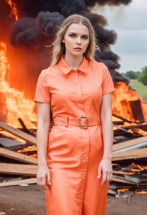 RAW photo, disaster girl