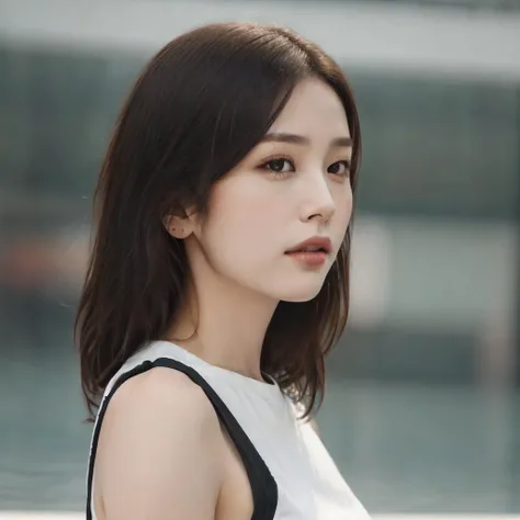 1girl, (korean mixed), close-up,(front),Portrait painting,HEADIMAGE, HIQCGBODY, photograpy, RAW, 8k, uhd, masterpiece, best quality, intricate details, finely detailed, (highly detailed face), (beautiful model and fit face), distant shot, full body shot, from side, Wild view, starry sky,rim lighting, dark, high contrast, perfect fingers, large breasts, slim waist, long legs, <lora:HEADIMAGE-14:0.8>, <lora:epiNoiseoffset_v2:0.6>, happy512,