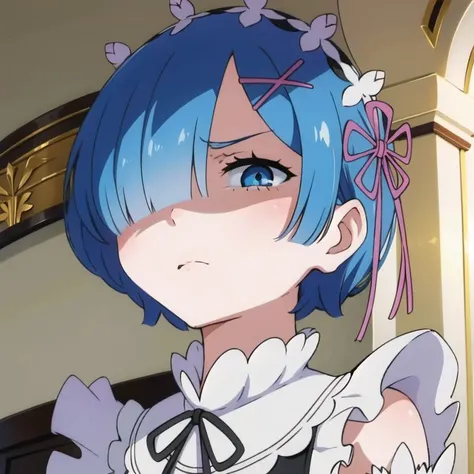 <lora:Rem:0.8>  rem (re:zero), upper body, smile