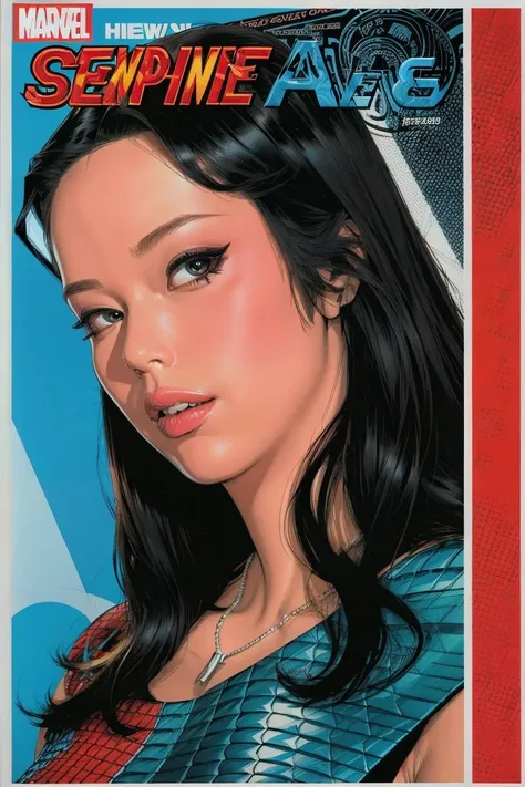 Comic book cover, color art, halftone, newsprint, portrait, TJuggs <lora:TJuggs:1>, solo, drawn by Jim Steranko, highly detailed, Marvel Comics, pulp, S.H.I.E.L.D. agent