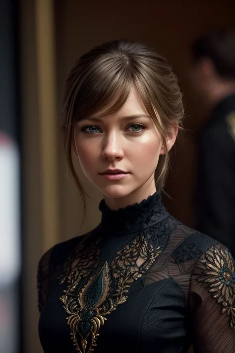 photo of extremely sexy (v4l0riecurry-160:0.99), a woman as a movie star, (closeup portrait:1.1), modelshoot style, (extremely detailed CG unity 8k wallpaper), photo of the most beautiful artwork in the world, professional majestic oil painting by Ed Blinkey, Atey Ghailan, Studio Ghibli, by Jeremy Mann, Greg Manchess, Antonio Moro, trending on ArtStation, trending on CGSociety, Intricate, High Detail, Sharp focus, dramatic, photorealistic painting art by midjourney and greg rutkowski, (black long sleeve dress:1.2), ((movie premiere)), ((standing near a movie theater)), (looking at viewer:1.2), (detailed pupils:1.3)