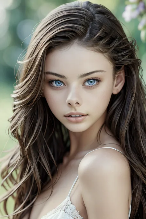 masterpiece, best quality, perfect angle, award winning,  professional portrait photo of a woman, meika woollard,  detailed beautiful eyes,  posing for the camera, smile,  sharp focus, detailed, intricate, high quality, high resolution, hyper realistic, key light, fill light, rim light, photography by Brooke Shaden, photography studio backdrop,