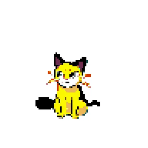 <lora:Pokemon_Sprites_V1:0.9> cat, feral, fullbody, pixel art, 2d, pokemon, bw front sprite, frontsprite, solo, white background