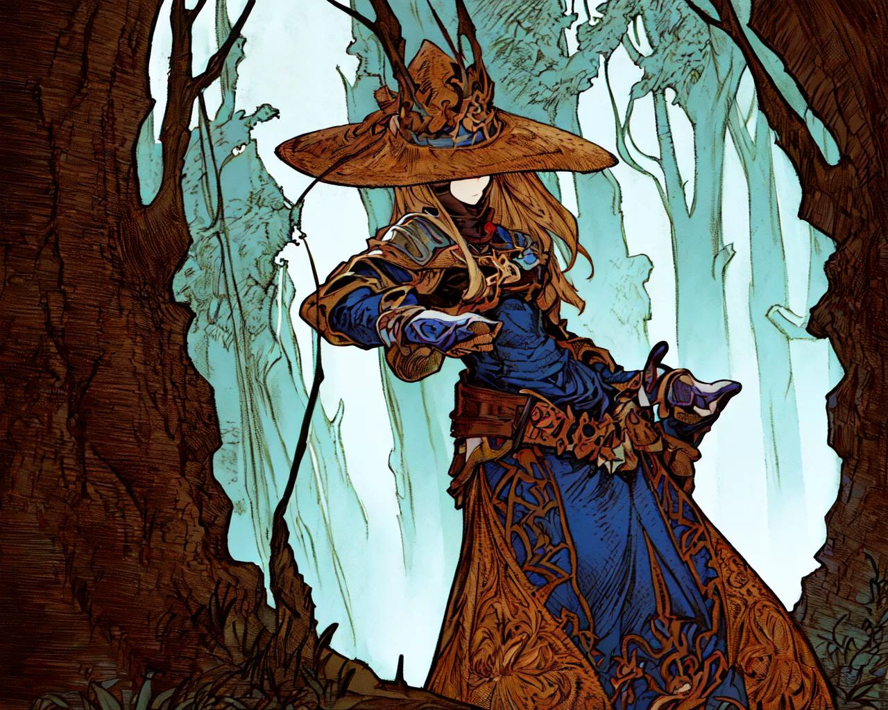 <lora:FFTJobs:0.9> a group of adventurers exploring a sideways forest on a cliff,
(masterpiece), best quality, highres, 4k, 8k, Detailed Illustration, intricate detail, cinematic lighting, amazing quality, 1girl, fit female, amazing shading, soft lighting, facing camera, perfect eyes