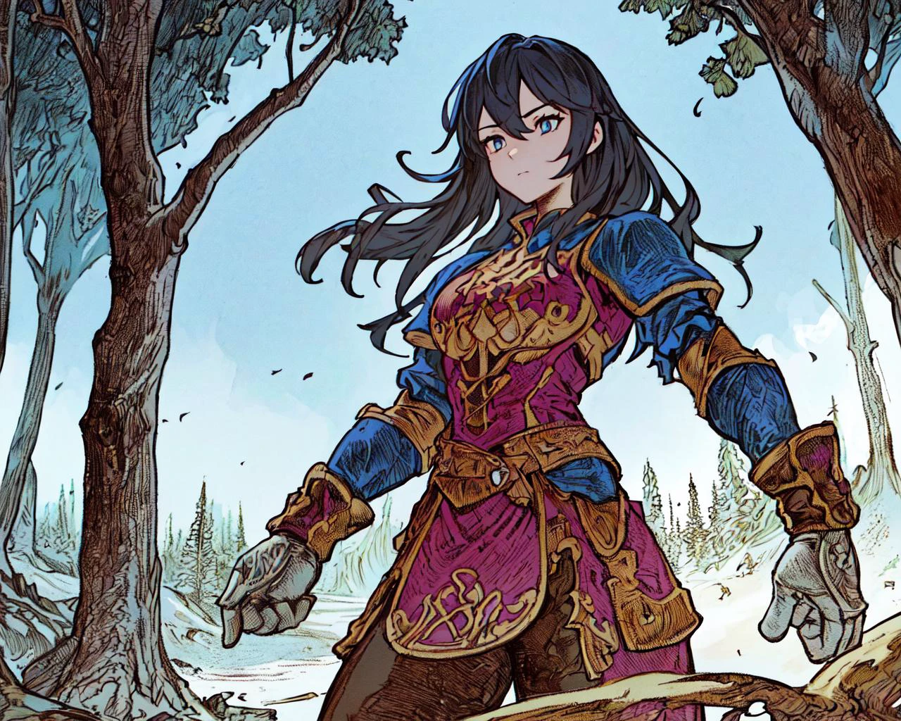 <lora:FFTJobs:0.8> (a group of adventurers) exploring a ((sideways forest)) on a cliff,
(masterpiece), best quality, highres, 4k, 8k, Detailed Illustration, intricate detail, cinematic lighting, amazing quality, 1girl, fit female, amazing shading, soft lighting, facing camera, perfect eyes