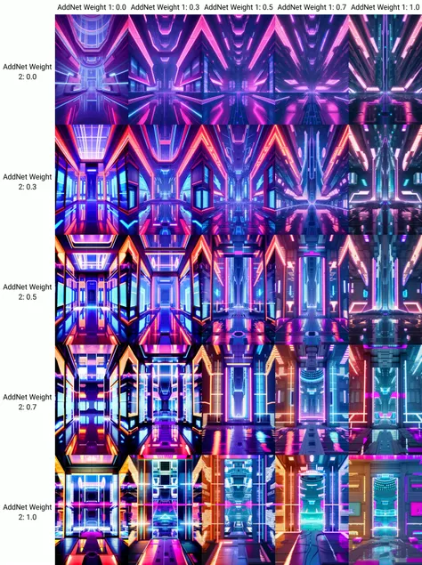 (  cyberspace_background ),  a futuristic building with neon lights and a reflection , indoors, no humans, building, scenery, science fiction,