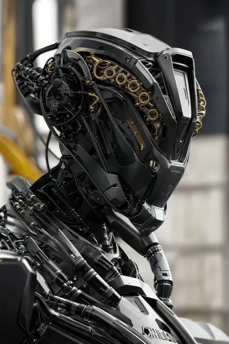 nousr, a fine art painting of a beautiful cyborg mechanical woman, in the style of boston dynamics robot, biomechanical, mshn robot, hyper realistic, steel, intricate design, insanely detailed, fine details, Extremely sharp lines, cinematic lighting, Photo realistic, a detailed masterpiece <lora:mshn:0.7>