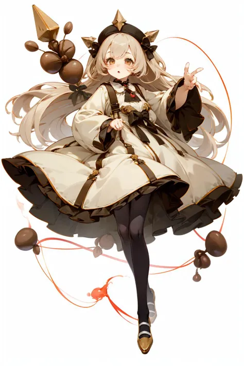 ((highest quality)), ((masterpiece)), ((Very detailed)), (非常にcute),A woman with soft, silky brown hair, alone, Friendly attitude,(()),女性はandても(cute)and(cute)exterior,Bright eyes,優しい茶色の髪and茶色の毛先,明るいbackground,Long Hair - Straight,An illustration, Knee-high socks,Then I'll wear it.,Wear a loose hood (masterpiece)), ((Very detailed)), (andてもアクティブでクール), A woman with soft, silky brown hair, alone, cute態度,background(Pure white wall),Long Hair、Wearing a hood、Facing the viewer