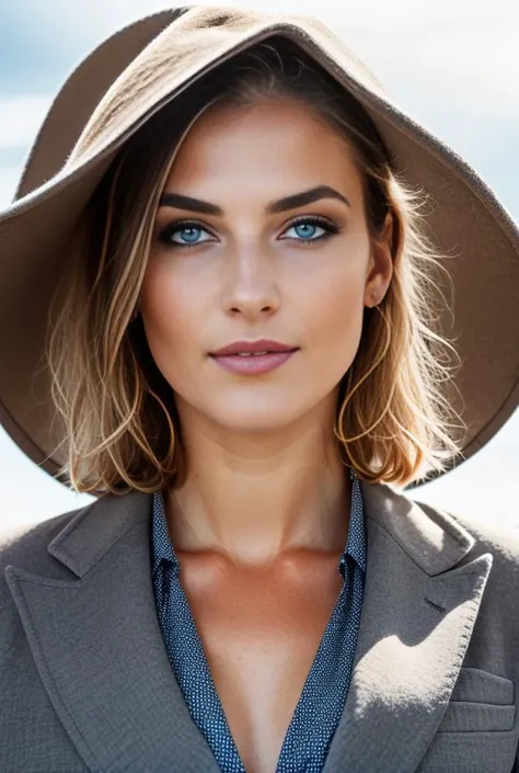 high detailed skin, skin pores, coastline, overcast weather, wind, waves, 8k uhd, dslr, soft lighting, high quality, film grain, Fujifilm XT3
Nova,1girl.solo, happy, [(finely detailed beautiful AMBER Yellow eyes: 2), symmetrical pupils, extremely detailed pupils], lustrous skin, show Clavicle, perfect skin, (adult face:1.2), (medium_breasts:1.3), ((full body,from below)), Proper body proportion,perfect body, ((business attire)), [color background], city, earrings, looking to the side, blonde hair, short hair,