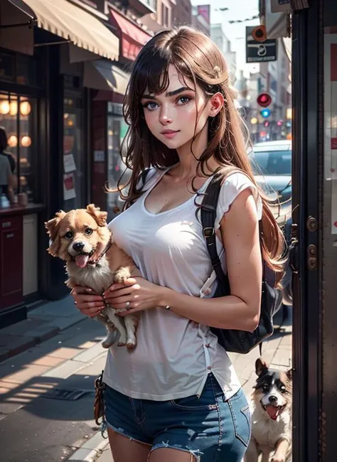 intricate details,((cinematic light)),
1girl play with pets on the street,
BREAK
Nova,solo,a \(girl\) with white t-shirt,
BREAK
pets \(cat|dog\),