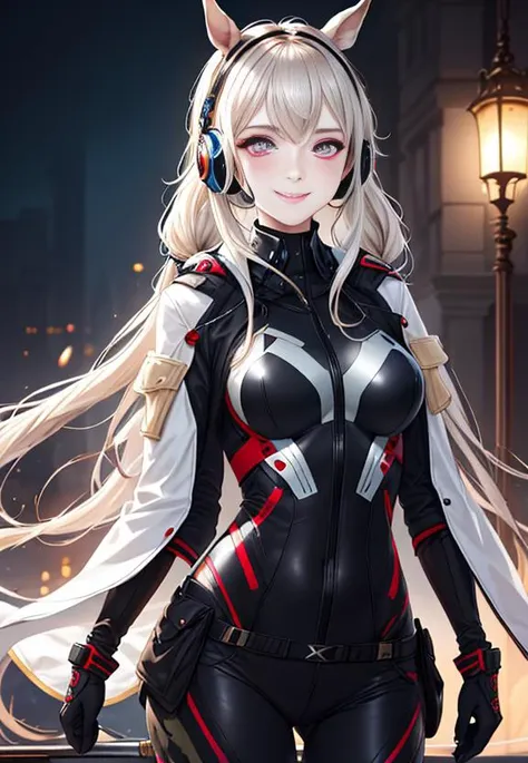 nova<lora:Nova-000003:0.6>,1girl, falling, animal ears, bangs, blush, camouflage armor, closed mouth, fake animal ears, gloves, headphones, headset, horse ears, impossible clothes, jacket, large breasts, long hair, long sleeves, looking at viewer, camouflage bodysuit, pink eyes, simple background,smile, solo, body paint, twintails, upper body, very long hair, black background, white gloves, white hair,alice \(nikke\),
[(colorful explosion psychedelic toxic neon paint colors:1.2)::0.15],
(masterpiece:1.4),(best quality:1.4),(shiny skin),realistic