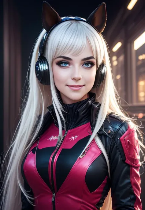 nova<lora:Nova-000003:0.6>,1girl, falling, animal ears, bangs, blush, camouflage armor, closed mouth, fake animal ears, gloves, headphones, headset, horse ears, impossible clothes, jacket, large breasts, long hair, long sleeves, looking at viewer, camouflage bodysuit, pink eyes, simple background,smile, solo, body paint, twintails, upper body, very long hair, black background, white gloves, white hair,alice \(nikke\),
[(colorful explosion psychedelic toxic neon paint colors:1.2)::0.15],
(masterpiece:1.4),(best quality:1.4),(shiny skin),realistic