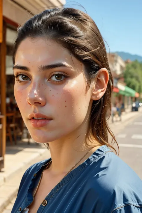by peter de seve, (masterful but extremely beautiful:1.4), (masterpiece, best quality:1.4) , in the style of nicola samori, cinematography, anamorphic cinematography, shot on arri alexa mini, panoramic view, lifelike texture,
detailed face, detailed eyes, detailed skin, extremely detailed, intricate details,
<lora:ZH_PFLopez:1>, zh_pflopez, 1girl, solo, realistic, black hair, looking at viewer, dress, outdoors, restaurant,