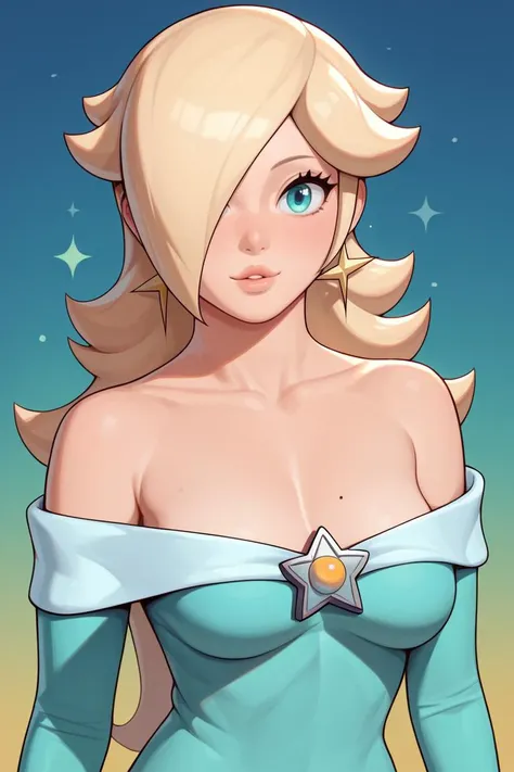 score_9, score_8_up, score_7_up, <lora:jamesab-guy-PONYv1:1>, 1girl, solo, rosalina, the pose,