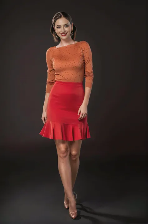 1girl,3d,brown eyes,brown hair,earrings,full body,jewelry,lips,lipstick,looking at viewer,makeup,pantyhose,red dress,skirt,smile,solo,standing,raw photo,8k,realistic skin details,realistic hair details,makeup,eyeliner,lipstick,light (freckles:0.3),red lips:1,eyeliner:0.9,wrinkles,fine lines,hyperpigmentation,pores,uneven skin tone,perfectly smooth skin,realistic skin texture,details,pores,freckles,hyperpigmentation,hair details,smile:0.3,realistic eyelashes,realistic eyebrows,<lora:polyhedron_all_sdxl:0.8>, perfect eyes,skin blemish,detailed skin,