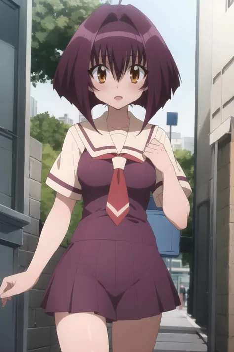 karin, 1girl, solo, school_uniform, schooluniform
