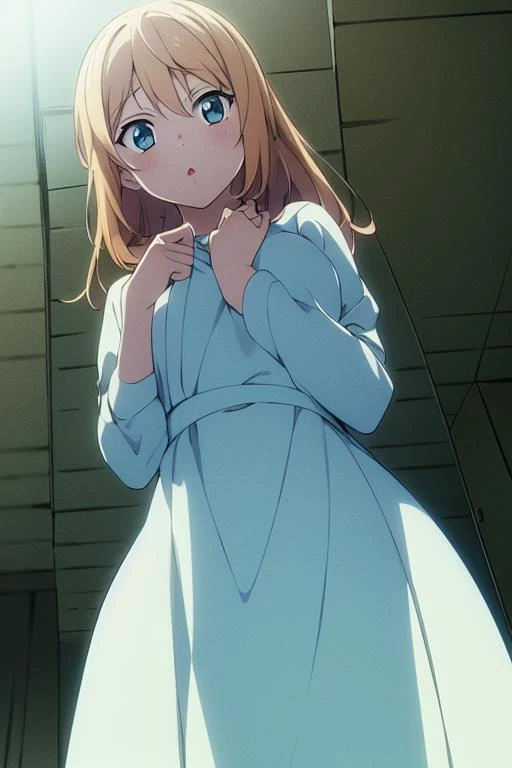 anime coloring, (masterpiece,best quality),1girl, solo,day,sunlight, from below,cowboy shot,