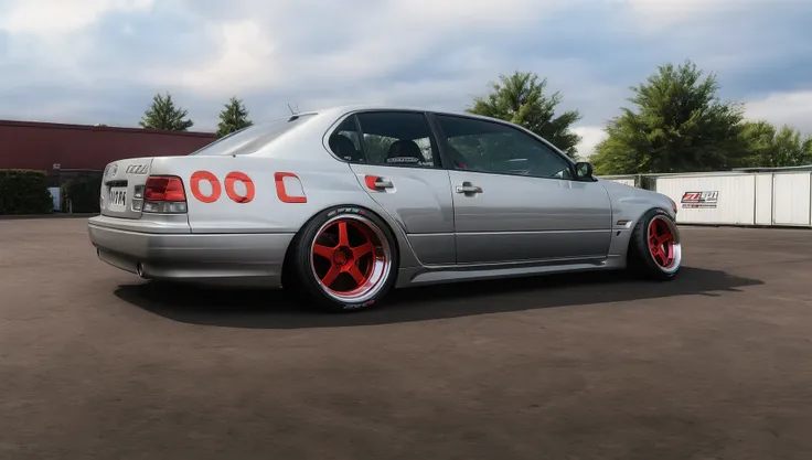 (CarXjohnson:0.5) (GrandSedan:1) "JZX100" Toyota Chaser wide body, detailed Work Wheels