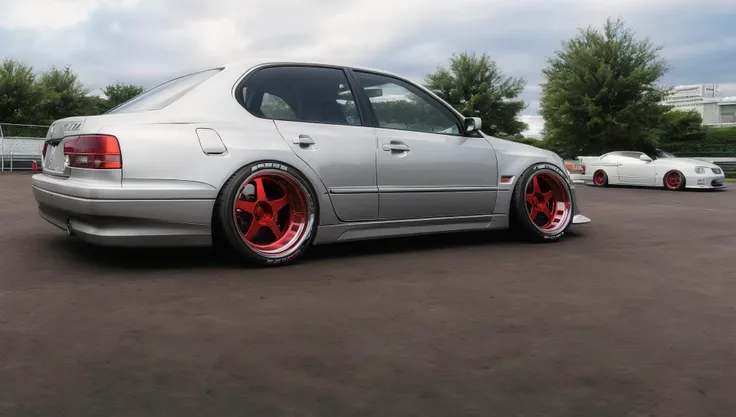 (CarXjohnson:0.5) (GrandSedan:1) "JZX100" Toyota Chaser wide body, detailed Work Wheels