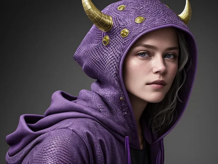a cute pale draconian MaiAIv2-1750, (((portrait))), perfect anatomy, BREAK (black dragon horns:1.2) BREAK (purple scaly hoody:1.3), hood down BREAK
hyperdetailed painting, 4k resolution, cinematic light,
Soft Lighting, Photographic Realism,
3d rendering, octane rendering