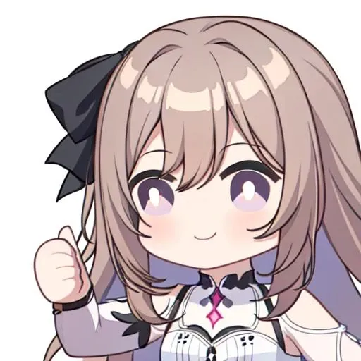 (best quality, masterpiece),   <lora:aprob:0.8> aprob, (1girl, solo, smile, chibi, upper body, closed mouth, thumbs up, looking at viewer, white pupils), (simple background)