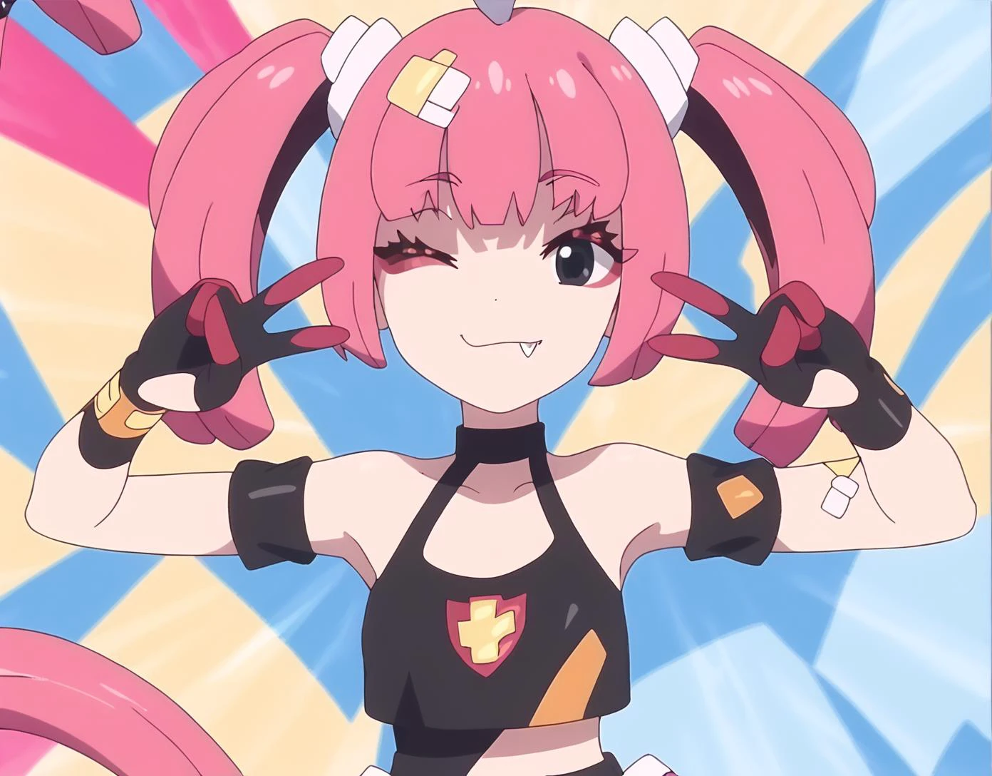 score 9, score 8 up, score 7 up, rating questionable,
detailed background,
<lora:sango.pony:1>,
sango,
<lora:emoengine.pony:1>,
double peace,