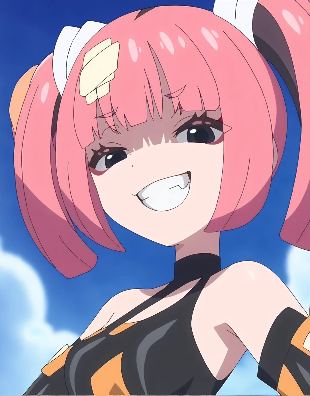 score 9, score 8 up, score 7 up, rating questionable,
detailed background,
<lora:sango.pony:1>,
sango,
medium breasts, shiny skin,
half-closed eyes,
shadowed face, grin, open mouth,