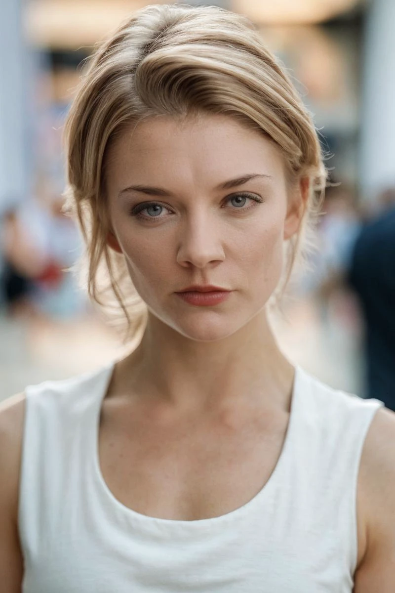 1girl, solo, portrait, ((white tank top)), looking at viewer, (blurry background), soft lighting, masterpiece, best quality, ultra-detailed, ultra high res, (photorealistic:1.4), raw photo, (realistic:0.2), 8k HDR, f1.4, 40mm, photorealistic, raw, 8k, textured skin, skin pores, intricate details
<lora:skin_texture_v2:0.5> <lora:epiCRealismHelper:0.8> <lora:nd82_20s_lora_v01:1> nd82, blonde hair