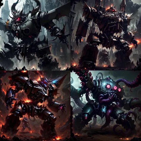 <lyco:HorrorBundleAI:0.9> gothichorrorAI ,demonmawAI battle mech