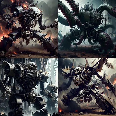 <lyco:HorrorBundleAI:0.9> demonmawAI ,boneyardai battle mech