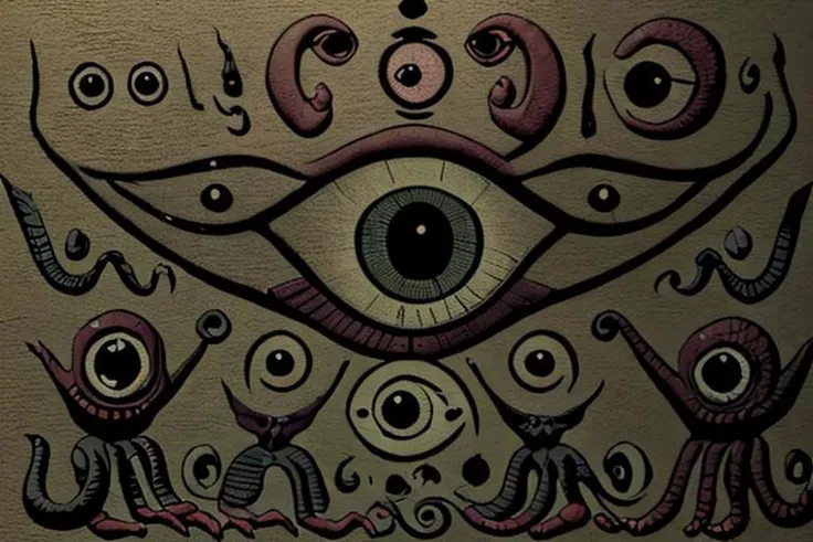 hieroglyph, ManyEyedHorrorAI